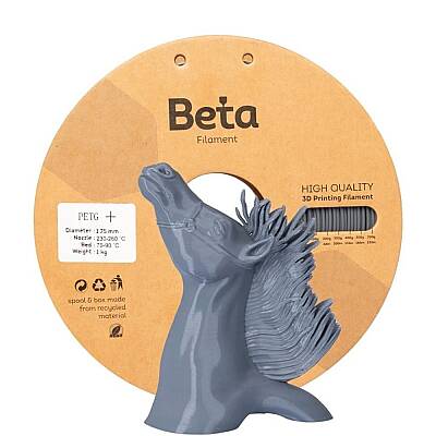  Beta PETG+ Gri Filament 1.75mm 1Kg 