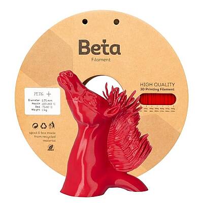  Beta PETG+ Kırmızı Filament 1.75mm 1Kg - 1
