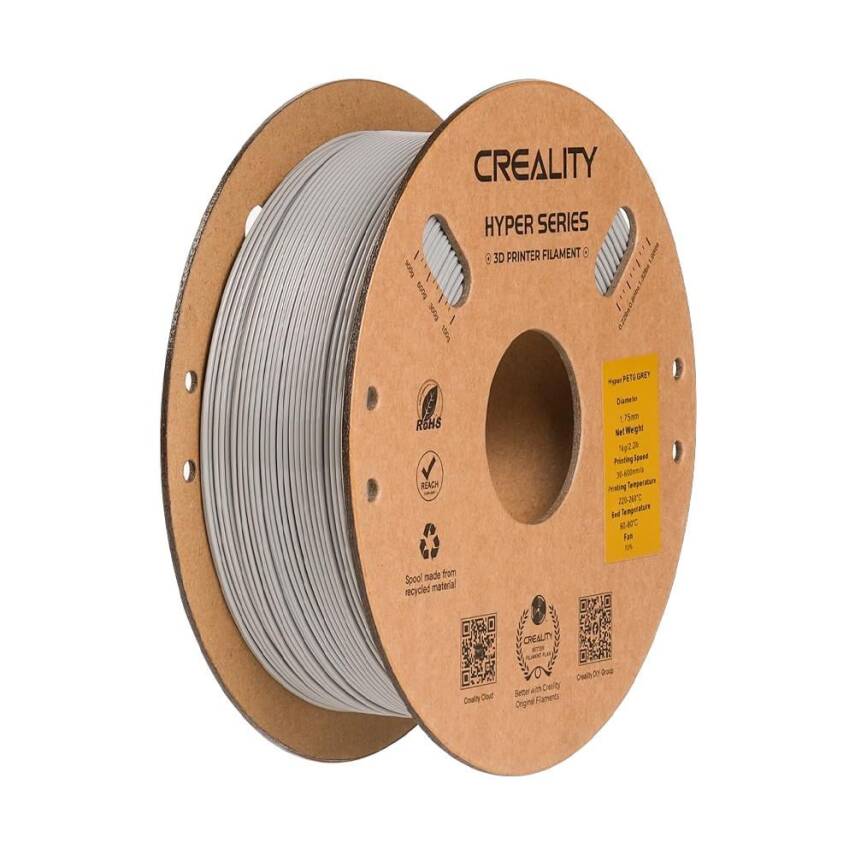 Creality Hyper PETG Gri Filament 1.75mm 1Kg - 1