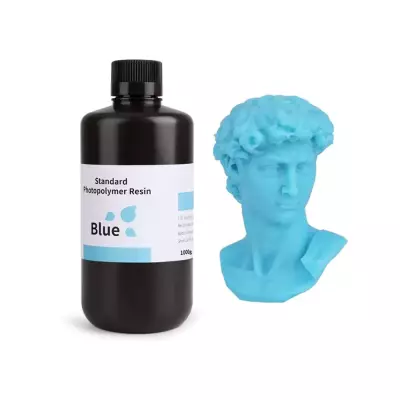 ELEGOO 3D Yazıcı Standart Reçine - Mavi - 1Kg