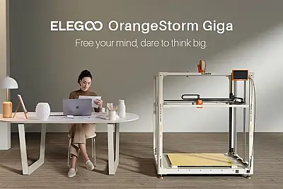 ELEGOO OrangeStorm Giga 3D Yazıcı (20-EKİM / 5-KASIM Teslim) Ön Sipariş Ürünüdür.