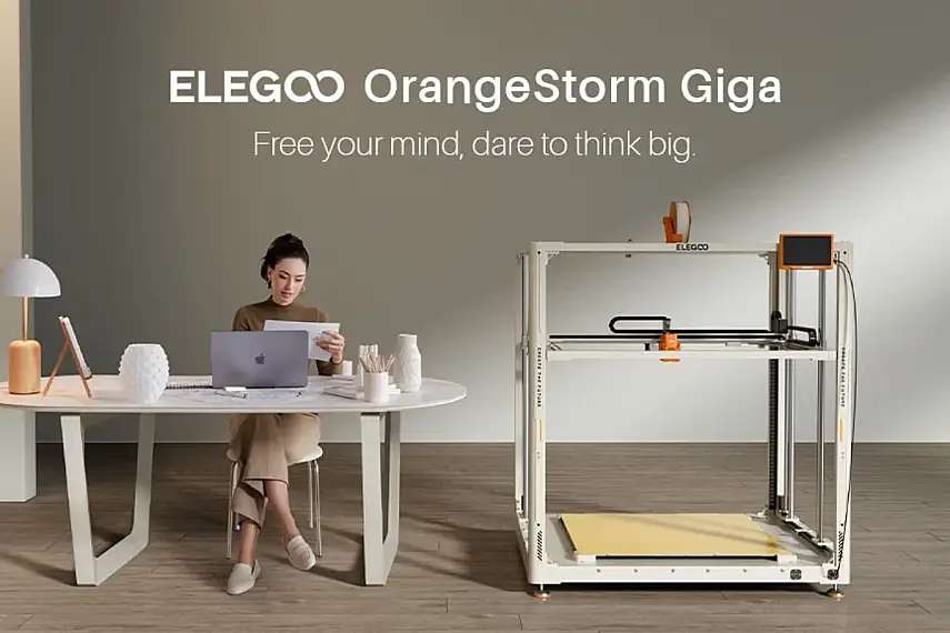 ELEGOO OrangeStorm Giga 3D Yazıcı (20-EKİM / 5-KASIM Teslim) Ön Sipariş Ürünüdür. - 1
