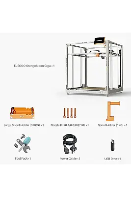 ELEGOO OrangeStorm Giga 3D Yazıcı (20-EKİM / 5-KASIM Teslim) Ön Sipariş Ürünüdür. - 4