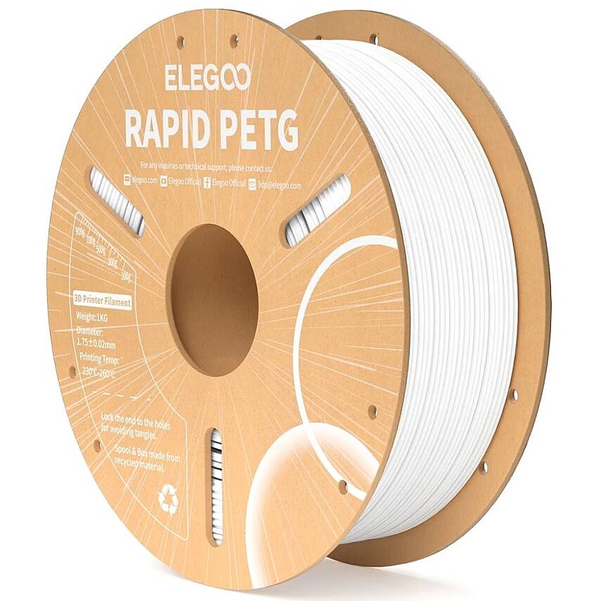 ELEGOO Rapid PETG Beyaz Filament 1.75mm 1Kg - 1