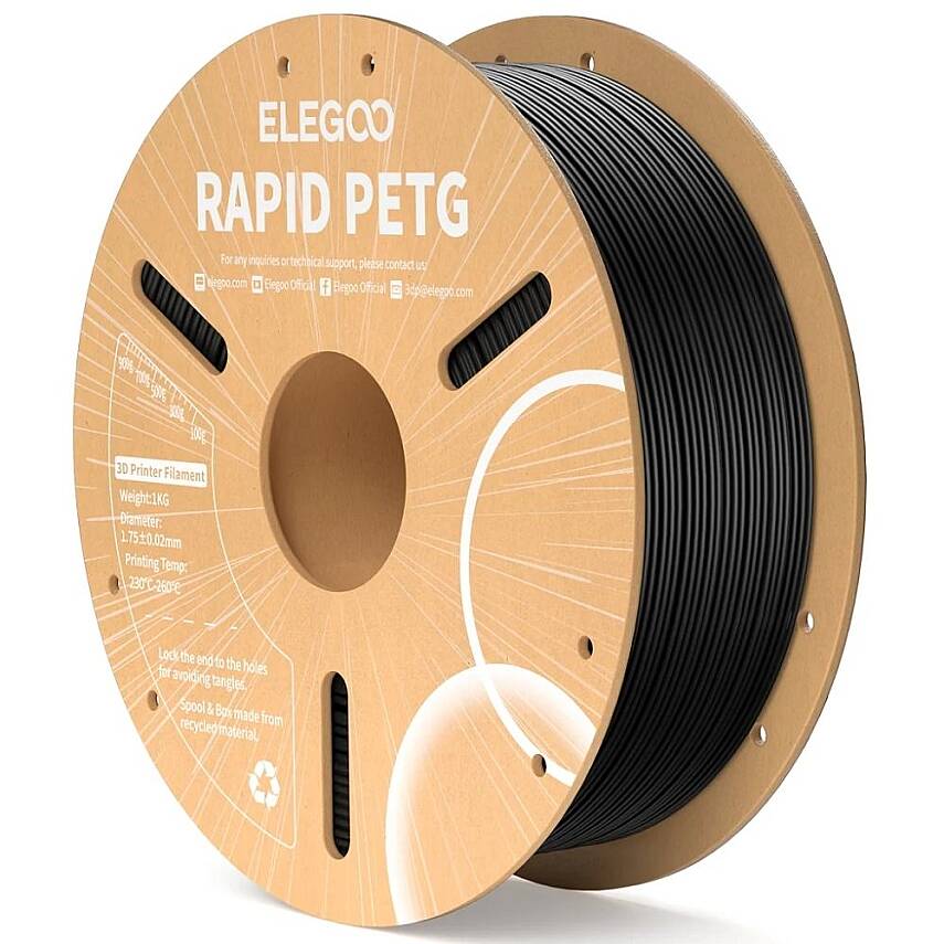 ELEGOO Rapid PETG Siyah Filament 1.75mm 1Kg - 1