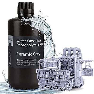 ELEGOO Water Washable Photopolymer Reçine Seramik Gri 1Kg