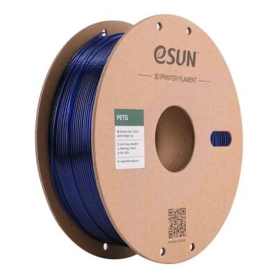 Esun PETG Transparan Mavi Filament 1.75mm 1Kg 