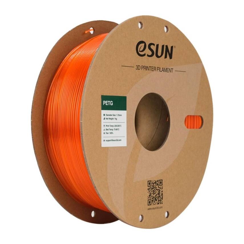 Esun PETG Transparan Turuncu Filament 1.75mm 1Kg - 1