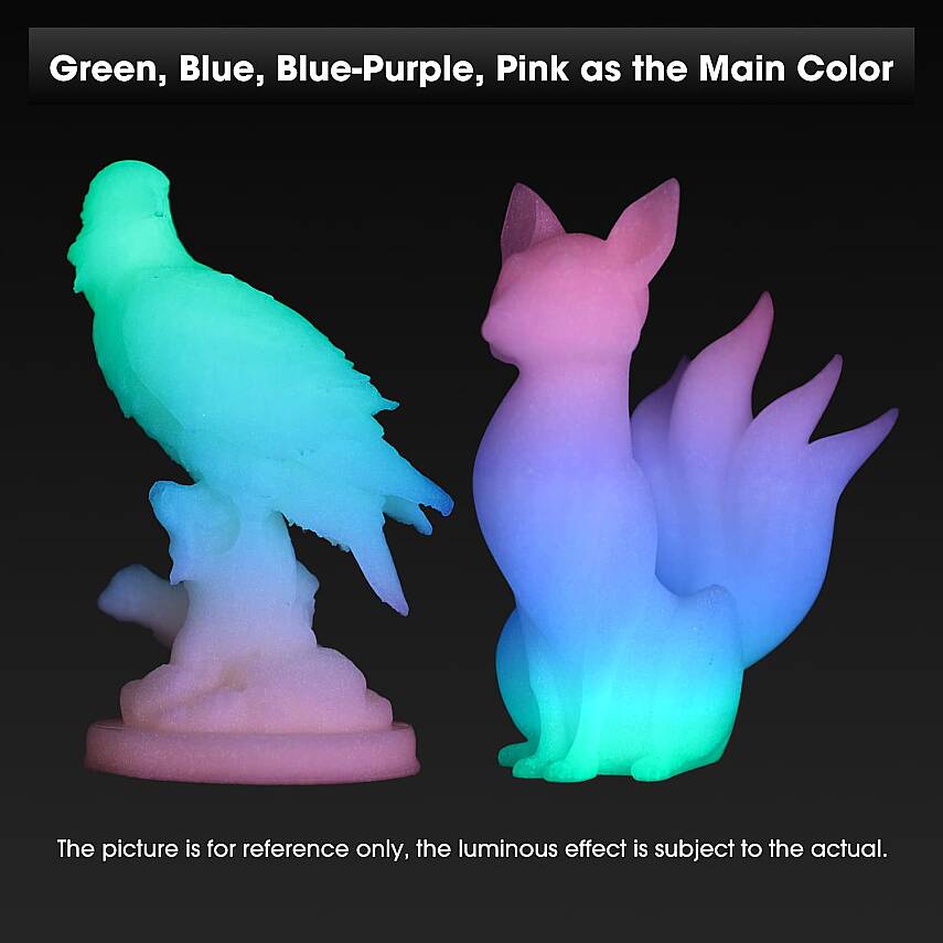 Esun PLA Karanlıkta Parlayan Filament Rainbow 1.75mm 1Kg - 2