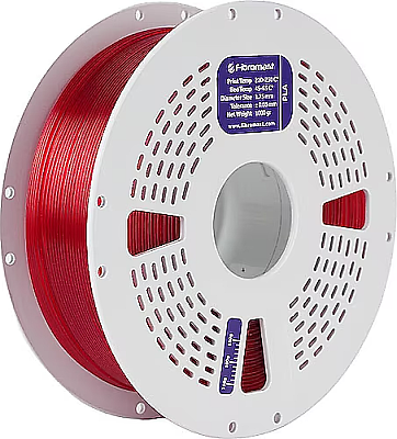 Fibromast PLA Transparan Kırmızı Filament 1.75mm 1Kg 