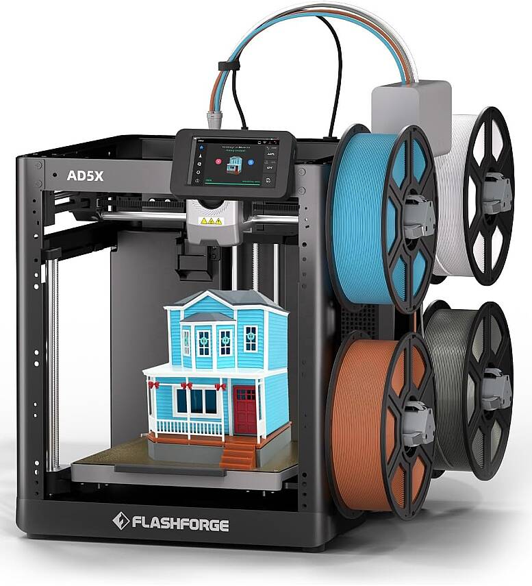 FLASHFORGE Adventurer 5X 3D Yazıc (2 adet Elas marka filament hediyeli) - 3