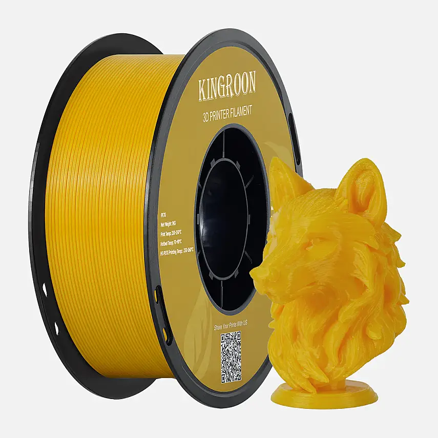 Kingroon Rapid PETG Sarı Filament 1.75mm 1Kg - 1