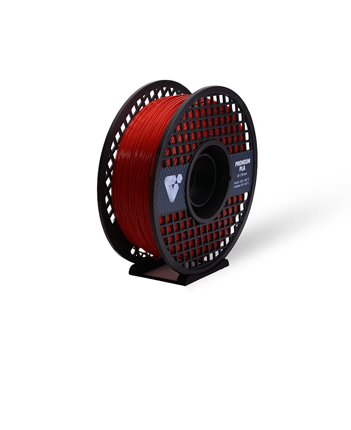 Valment PLA Premium Koyu Kırmızı Filament 1.75mm 1Kg - 1